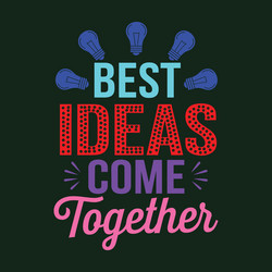 building better futures with collaboration vector image
