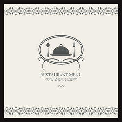 abstract menu background with some special objects vector image