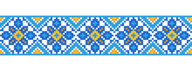 Ukrainian embroidery pattern for textile fabric Vector Image