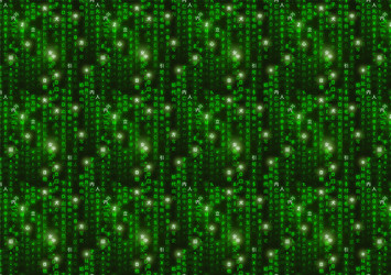 Digital Matrix Code on Dark Background vector image