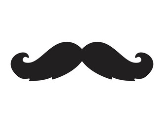 Hipster mustache icon vector