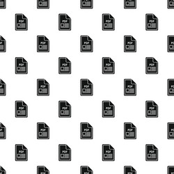 pdf file pattern simple style vector image