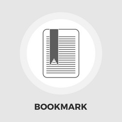 bookmark flat icon vector