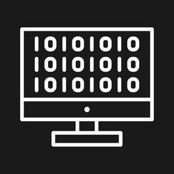 code hacking icon vector image