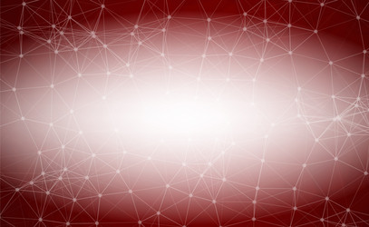 Geometric red polygonal background molecule Vector Image