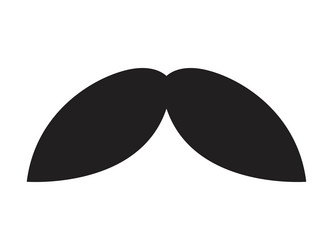 Hipster mustache icon vector