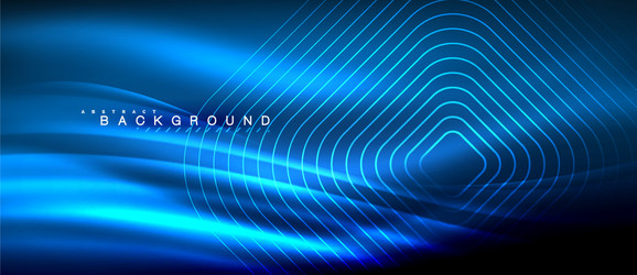 neon glowing lines magic energy space light vector image