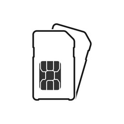 sim card simple for websites and apps empty vector image