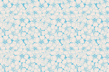 White ditsy flower seamless background Royalty Free Vector