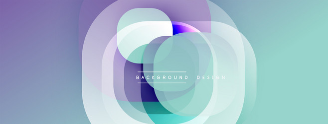 abstract circles overlap creating soft gradients vector image