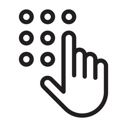 code lock icon vector image