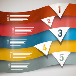 paper progress steps for tutorial vector image