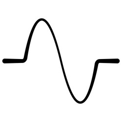 pattern curve line wavy waveform sine amplitude vector image