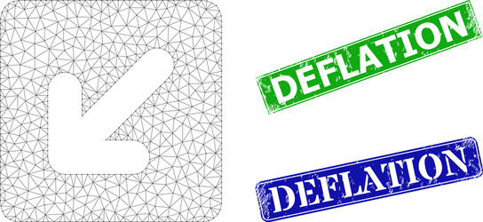 textured deflation stamp imitations and triangular vector image