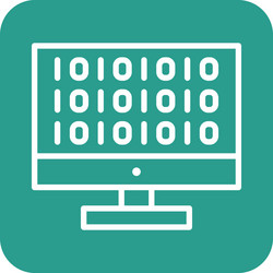 code hacking icon vector image