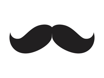 Hipster mustache icon vector