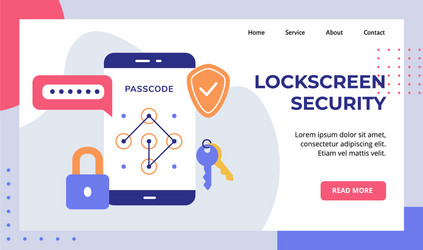 lock screen security password passcode padlock vector image
