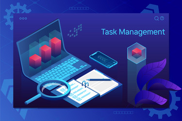Task Management & Project Workflow vector image