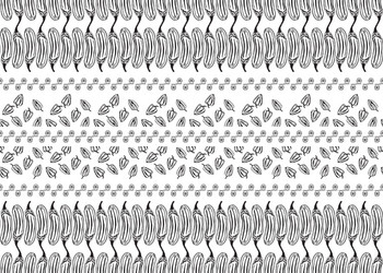 Ethnic style fabric print graphics white seamless vector