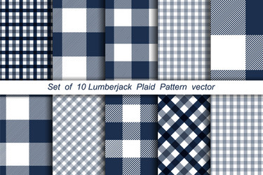 Lumberjack plaid texture pattern background Vector Image