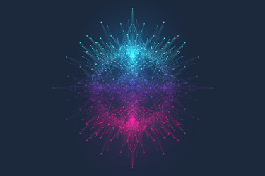 quantum computing idea design element concept vector image