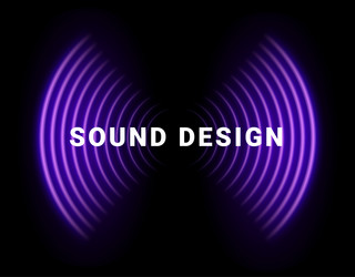 dynamic sound wave visualization design vector image