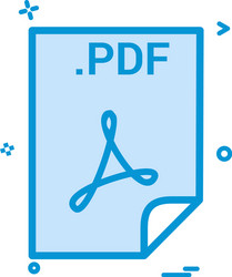 pdf application download file files format icon vector image