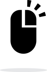 right click mouse icon on white background vector image