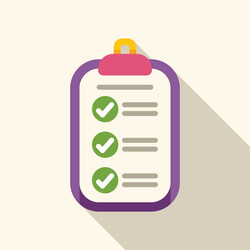 clipboard showing check marks for completed tasks vector image