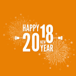 connecting to new year vector image