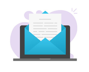 reading email document text file online vector image