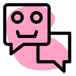 chatbots an automated customer service application vector image