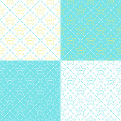 seamless pattern with buttons in the shape of star vector image