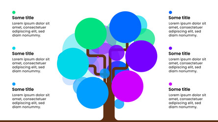 Workflow Tree Template - 6 Steps vector image