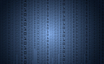 binary code background digital data vector image