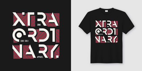 Bold Geometric T-Shirt Vector Image