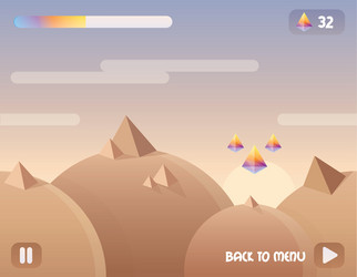 game user interface background level design vector image
