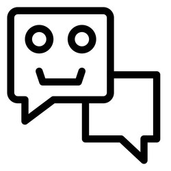 chatbots an automated customer service application vector image