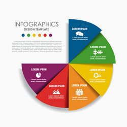 Infographic template can be used for workflow vector