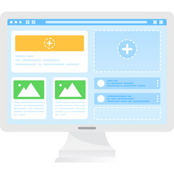 website design web ux graphic build icon vector image