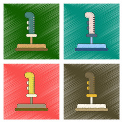 assembly flat shading style icon game joystick vector image