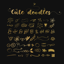 Handdrawn doodles Royalty Free Vector Image - VectorStock