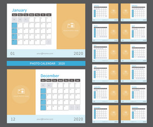 2021 year calendar vertical design Royalty Free Vector Image