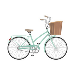 bicycle in flat style Vector Image