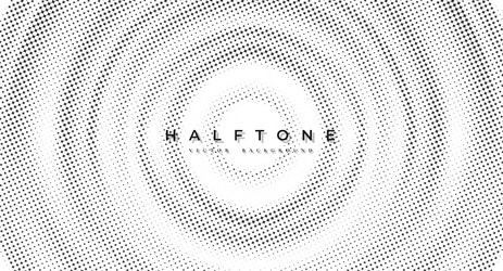 abstract halftone dots with circular plus shape vector image