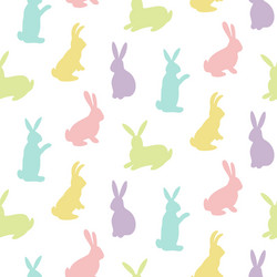 Magic rabbits and stars pattern Royalty Free Vector Image