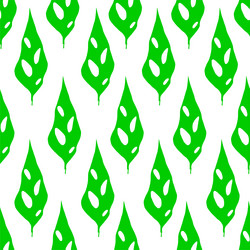 seamless green symmetrical repeat pattern vector image