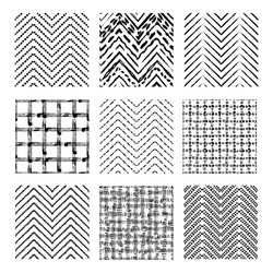 seamless patterns set vector image