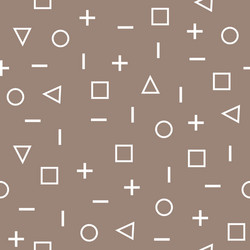 memphis seamless pattern geometric design for use vector image
