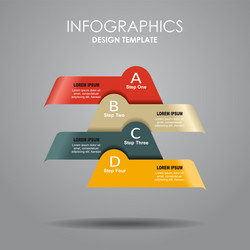 infographic template can be used for workflow vector image